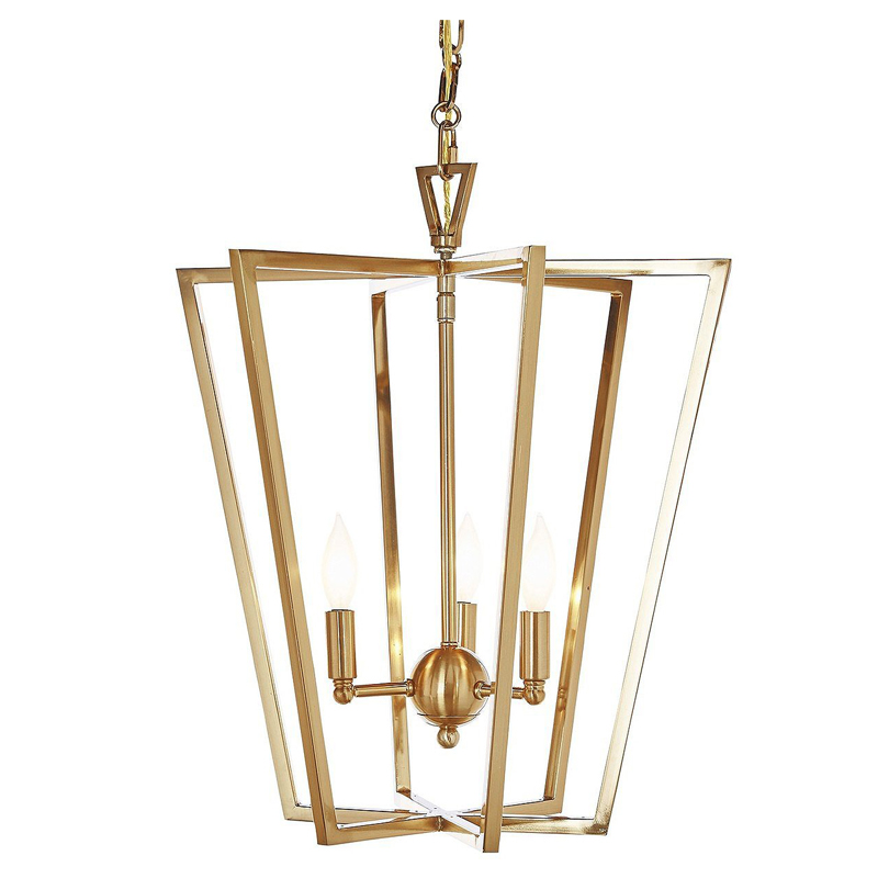 Люстра Fabiole Gold Cage Chandelier Золотой в Самаре | Loft Concept 