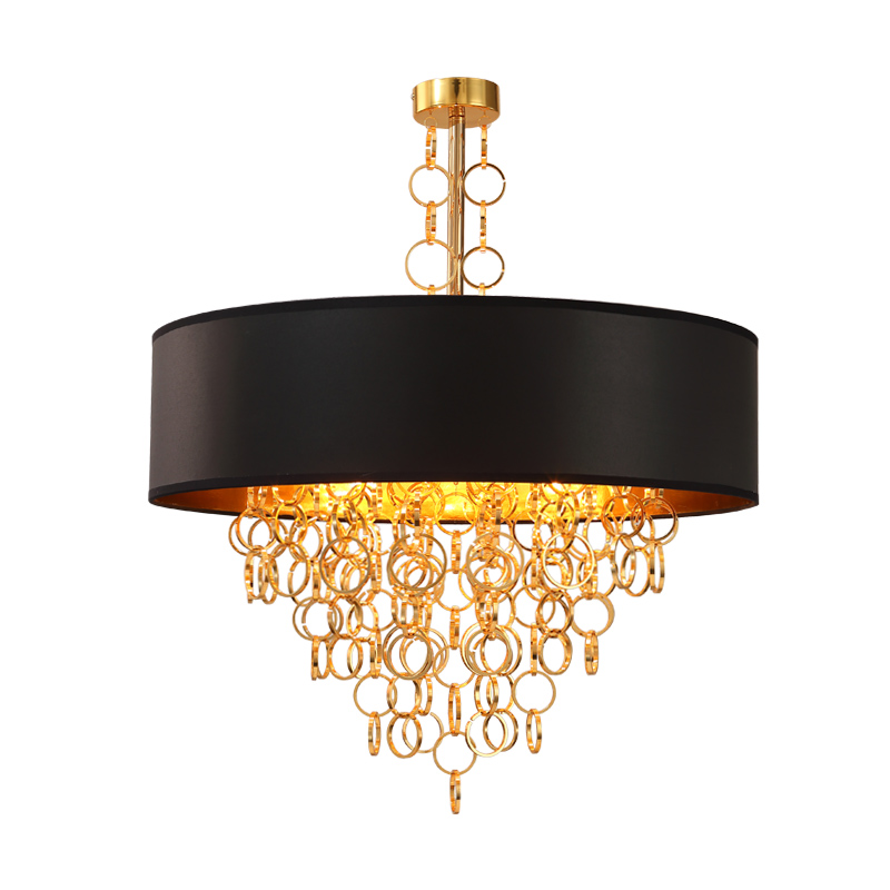 Люстра Ritz Rings Chandelier Золотой Черный в Самаре | Loft Concept 