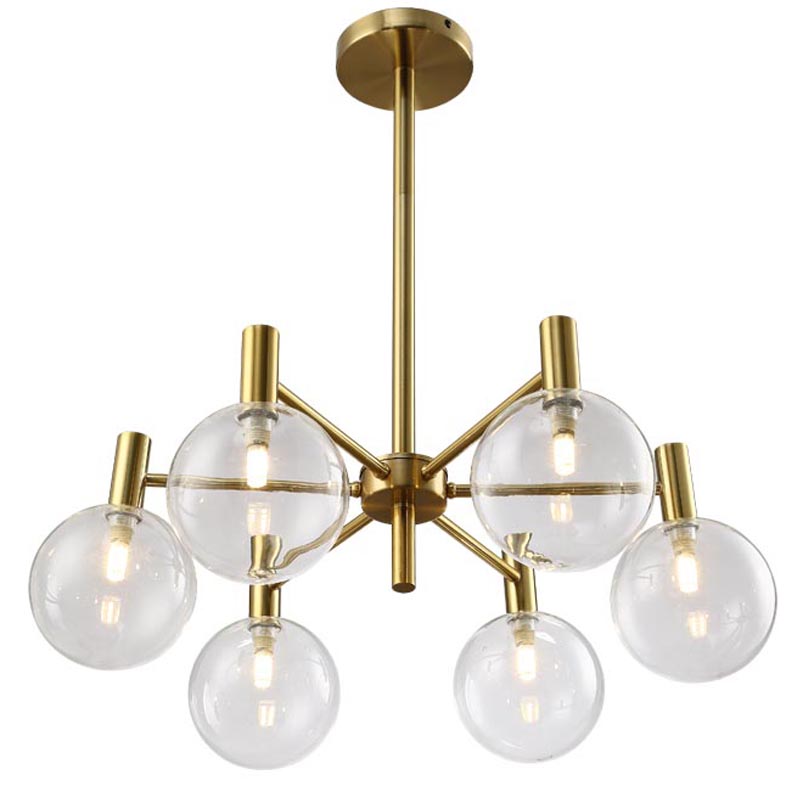 Люстра Holevier Chandelier 6 lamp Золотой в Самаре | Loft Concept 