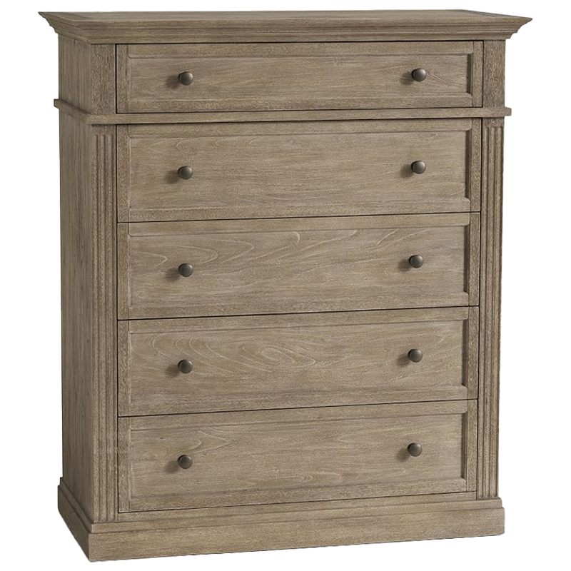 Комод 5 ящиков Benjamin Chest of 5 Drawers Бежево-серый в Самаре | Loft Concept 