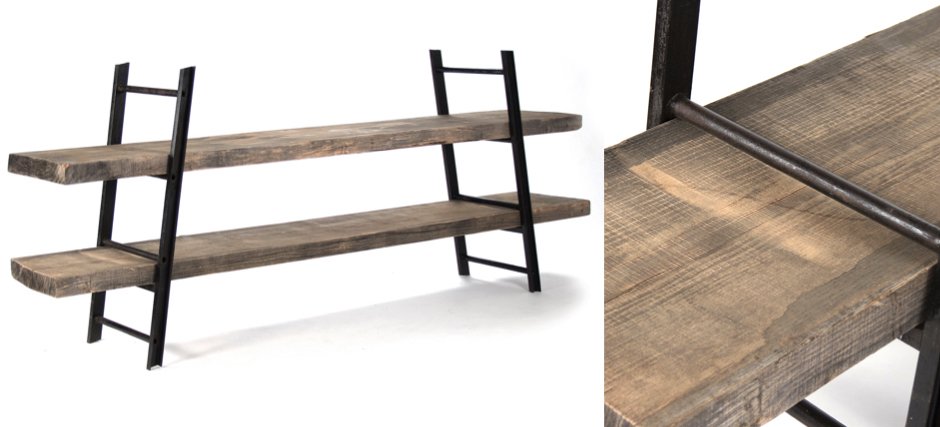 Стеллаж Industrial Iron Rustic Console Стеллаж Industrial Iron Rustic Console - Loft-Concept в Самаре