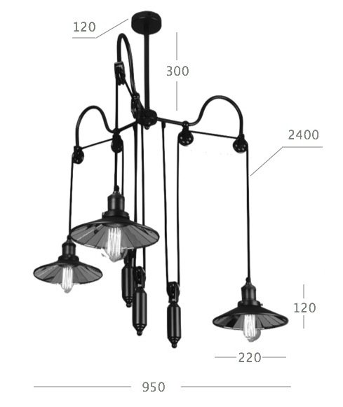 Люстра Loft Cone Pendant Reflector Balance 3 в Самаре