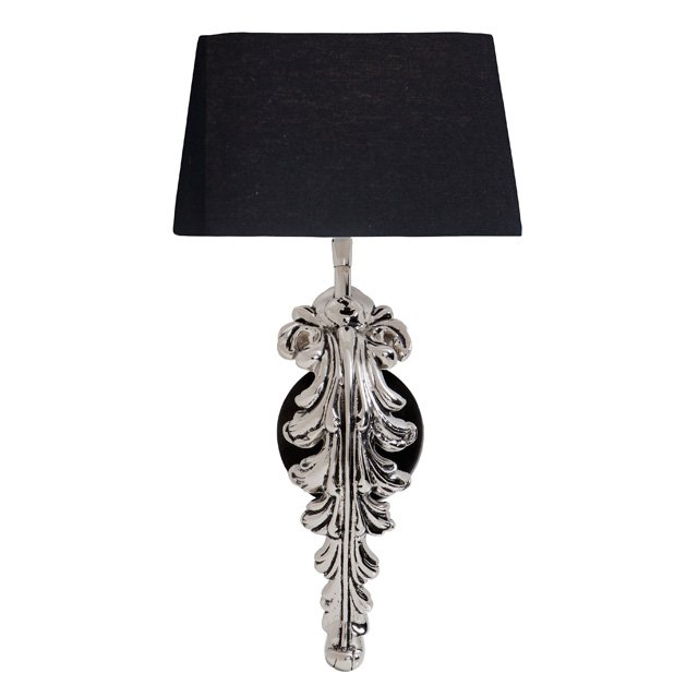 Бра Eichholtz Wall Lamp Beau Site Nickel+Black Никель Черный в Самаре | Loft Concept 