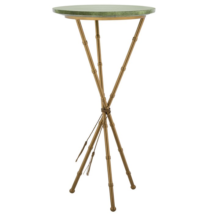 Green Stingray Skin Side Tables Зеленый Золотой в Самаре | Loft Concept 