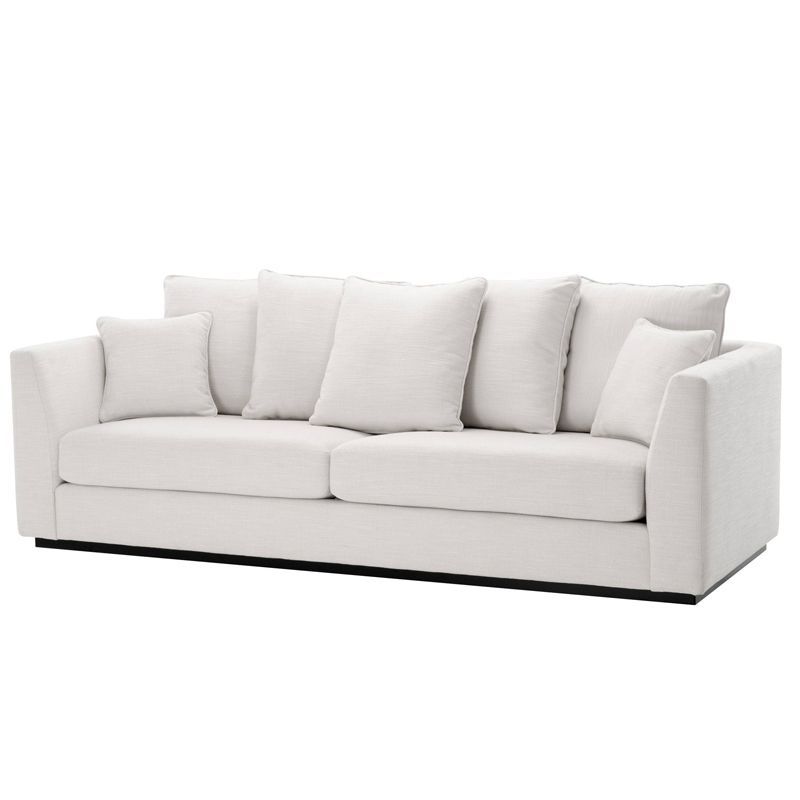 Диван Eichholtz Sofa Taylor white Белый Черный в Самаре | Loft Concept 