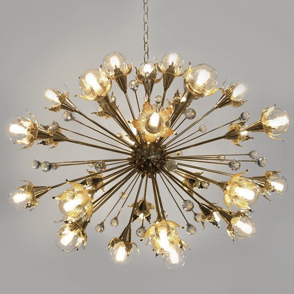 Люстра Jonathan Adler GIANT SPUTNIK CHANDELIER Латунь в Самаре | Loft Concept 