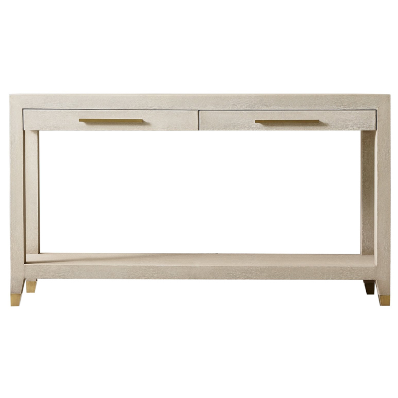 Charles Stingray Texture Console Ivory Консоль скат Золотой ivory ( слоновая кость ) в Самаре | Loft Concept 