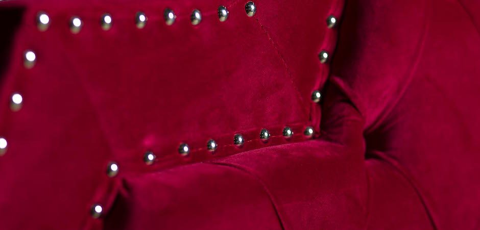 Кровать двуспальная с изголовьем красная Button Кровать двуспальная с изголовьем красная Button - Loft-Concept в Самаре