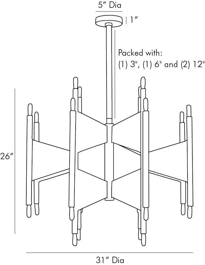 Люстра Arteriors DESKINS CHANDELIER в Самаре