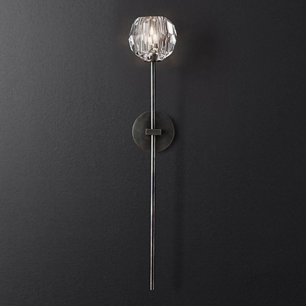 Бра RH Boule de Cristal Long Sconce Black Черный в Самаре | Loft Concept 