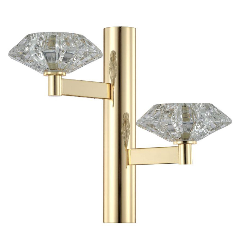 Бра Yerker Sconce gold Глянцевое золото Прозрачный в Самаре | Loft Concept 