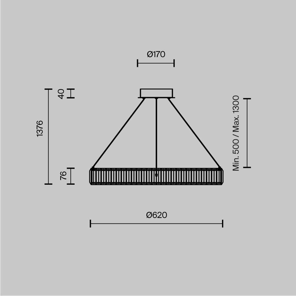 Люстра подвесная Krone 3000К 36Вт в Самаре