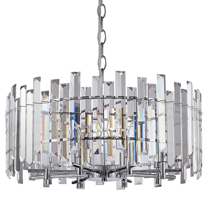 Люстра Langley Chandelier chrome 60 Хром Прозрачный в Самаре | Loft Concept 