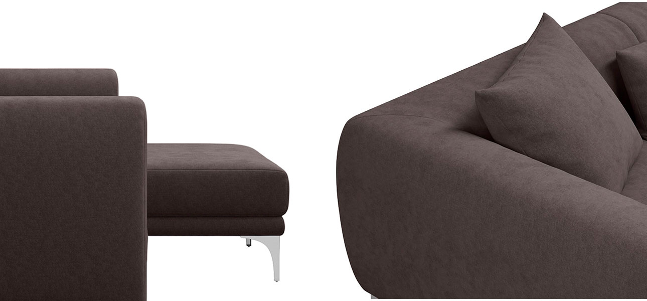 Диван коричневый угловой Брайан Brian Collection - фото №2