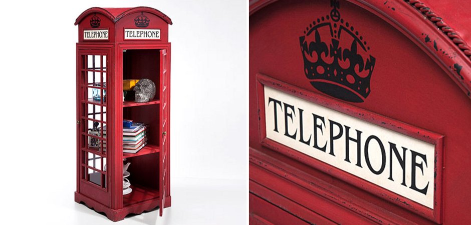 Витрина "Телефонная будка" London telephone box Витрина "Телефонная будка" London telephone box - Loft-Concept в Самаре