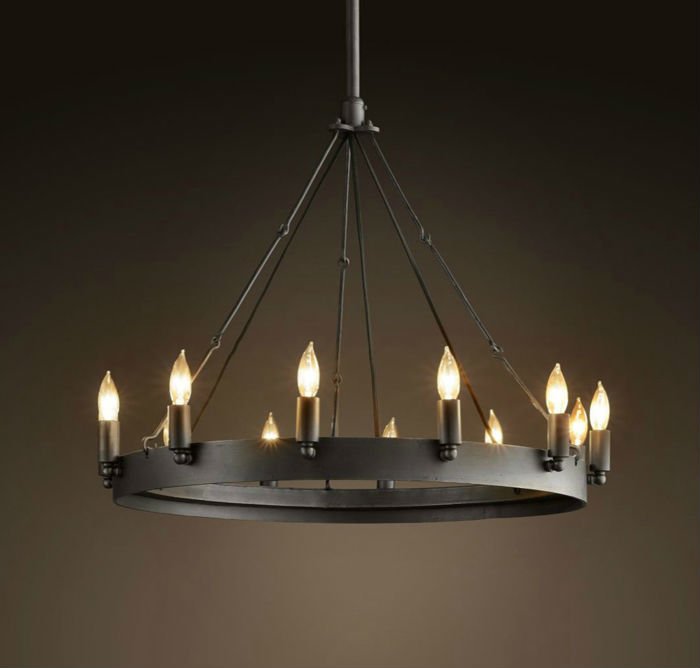 Люстра Camino Round Chandelier Черный в Самаре | Loft Concept 