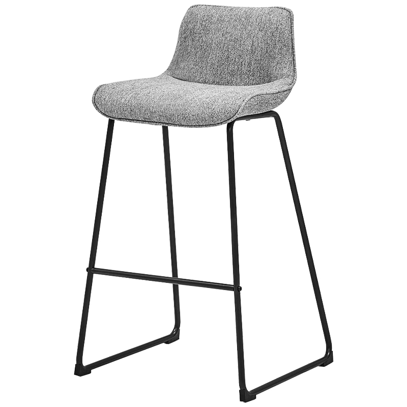 Барный стул Alonzo Bar Stool Gray Черный Светло-серый в Самаре | Loft Concept 