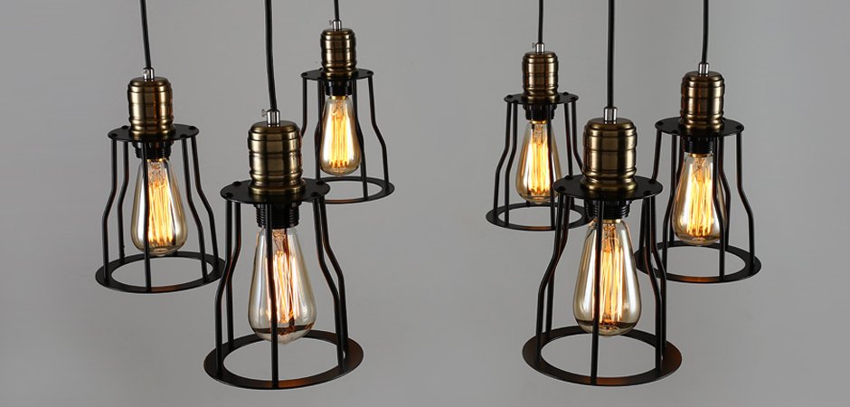 Подвесной светильник Loft Industrial Cage Filament Pendant Подвесной светильник Loft Industrial Cage Filament Pendant - Loft-Concept в Самаре
