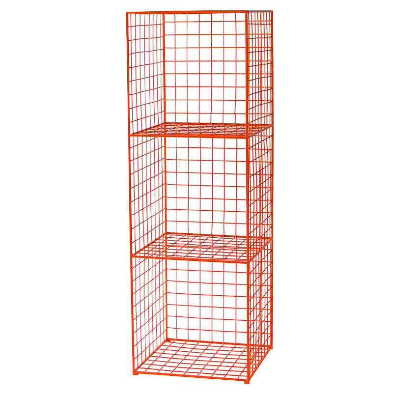 Стеллаж Carney Orange Industrial Metal Rust Rack Оранжевый в Самаре | Loft Concept 