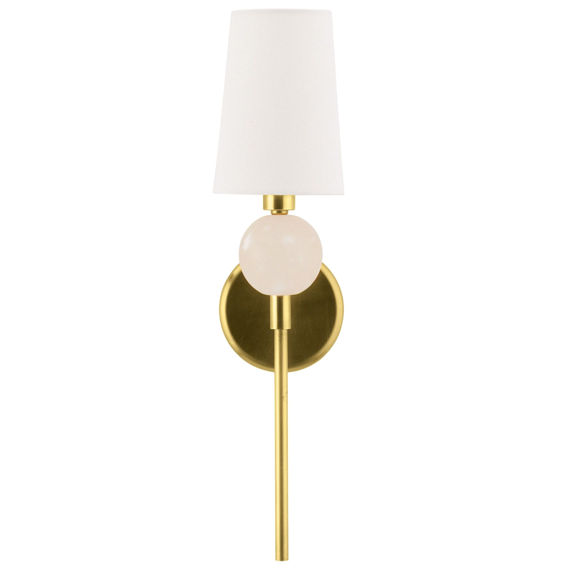 Бра Arteriors MENDEE SCONCE GOLD Золотой Белый в Самаре | Loft Concept 