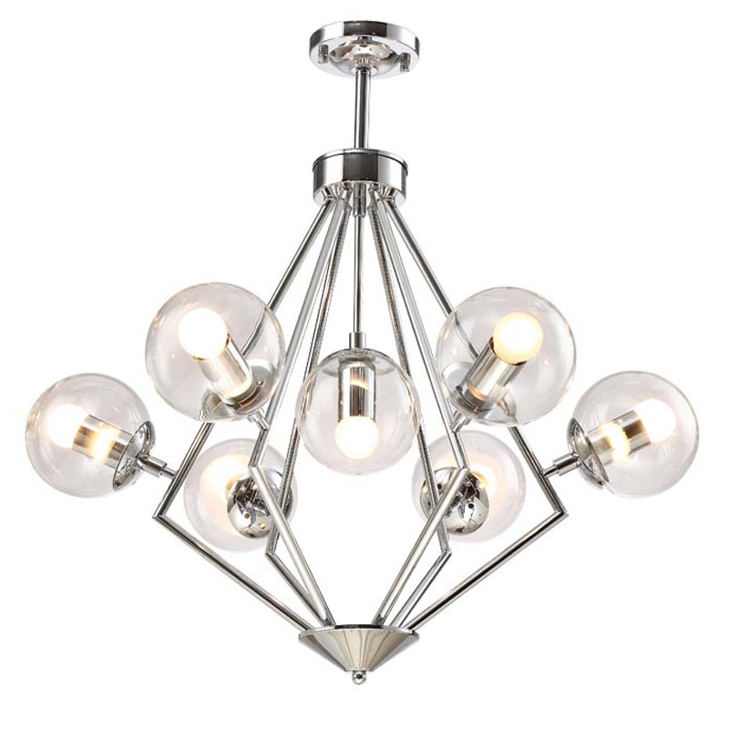 Люстра Liebaud Chandelier 7 lamp Хром в Самаре | Loft Concept 