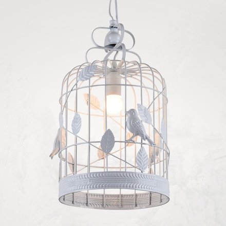 Подвесной светильник BIRDCAGE CHANDELIER Белый в Самаре | Loft Concept 