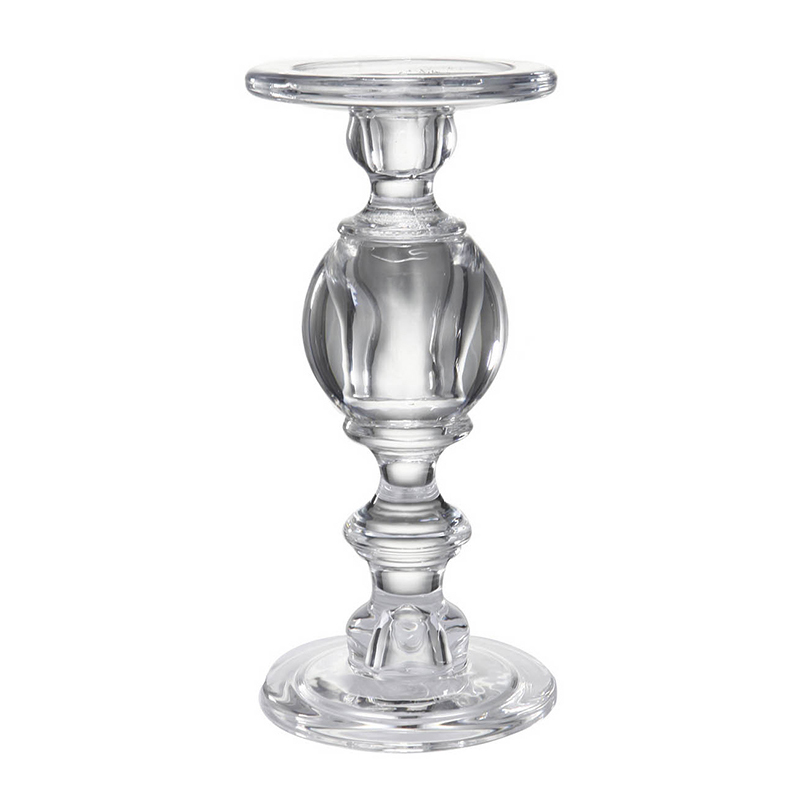 Подсвечник Glass Candlestick II Прозрачное Стекло в Самаре | Loft Concept 