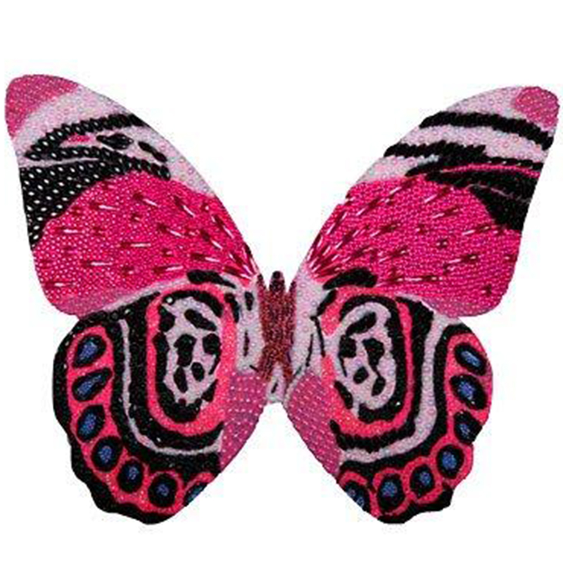 Картина "Pink and Black Mini Butterfly Cut Out" Мульти в Самаре | Loft Concept 