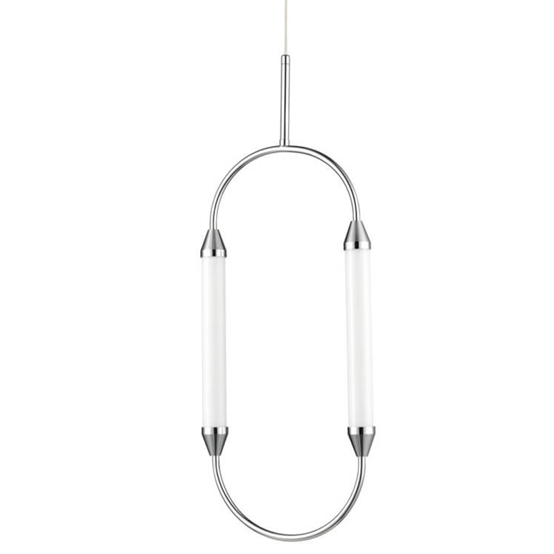 Подвесной светильник Giopato & Coombes CIRQUE Pendant Ellipse Vertical Chrome M Хром в Самаре | Loft Concept 