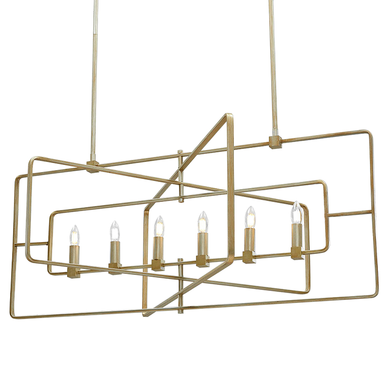 Люстра Macleod Linear Chandelier Золотой в Самаре | Loft Concept 