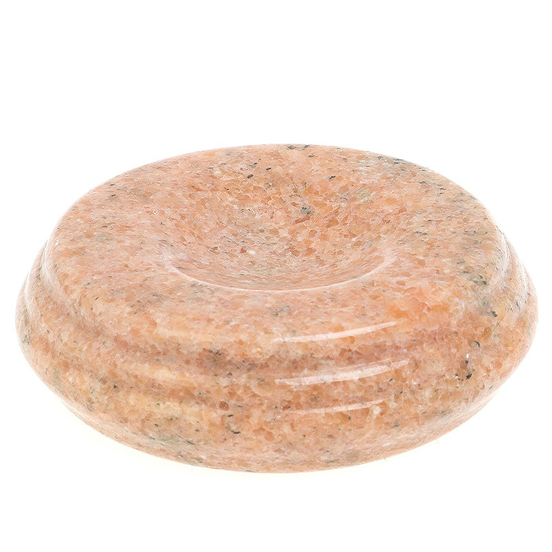Подставка под шар круглая из натурального камня Мрамор Розовый Natural Stone Sphere Stands Розовый в Самаре | Loft Concept 