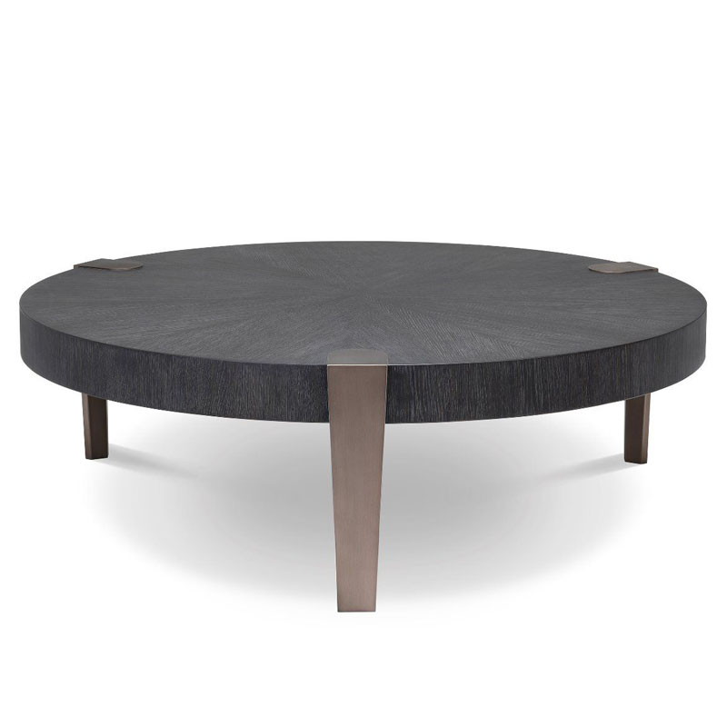 Кофейный стол Eichholtz COFFEE TABLE OXNARD Gray oak Серый Дуб Темная бронза в Самаре | Loft Concept 