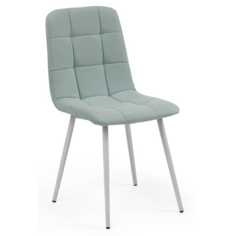 Стул Nancy Velour Light Blue Chair Светло-голубой Черный в Самаре | Loft Concept 