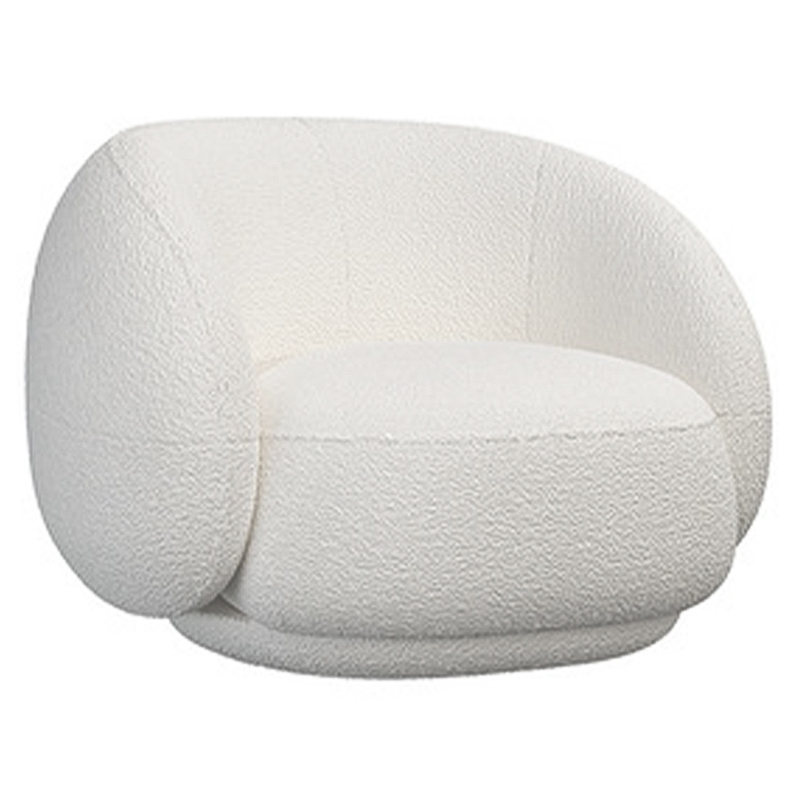 Кресло Irwin White Boucle Collection Armchair Белый в Самаре | Loft Concept 