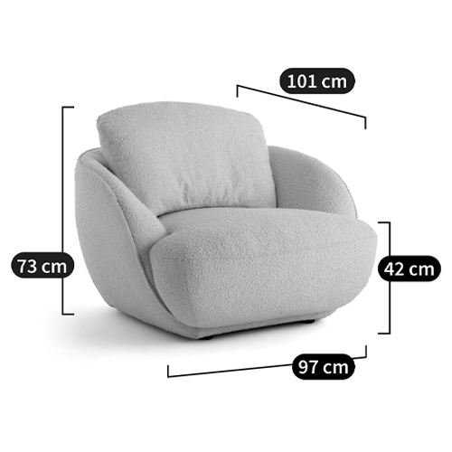 Полукруглое мягкое кресло Halle Green Armchair в Самаре