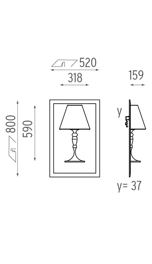 Настенный Светильник Flos Abajourd Hui Small Lampada da parete в Самаре