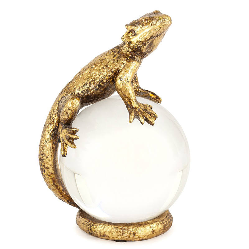 Статуэтка PAPERWEIGHT LIZARD Белый Бронза в Самаре | Loft Concept 