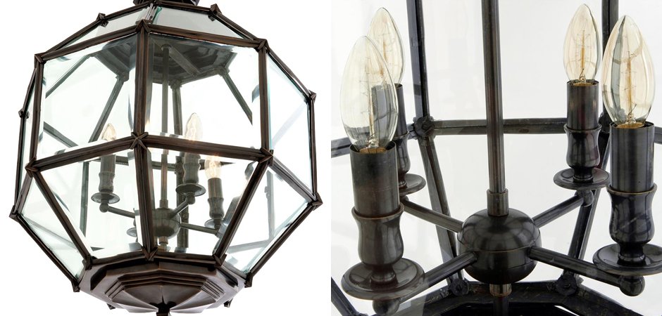 Люстра Lantern Owen Bronze M - Loft-Concept в Самаре