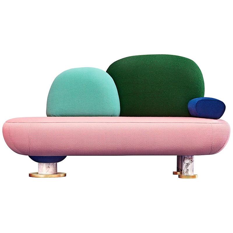 Дизайнерский диван  Toadstool Collection, Sofa Masquespacio Мульти Золотой Белый Мрамор Bianco в Самаре | Loft Concept 