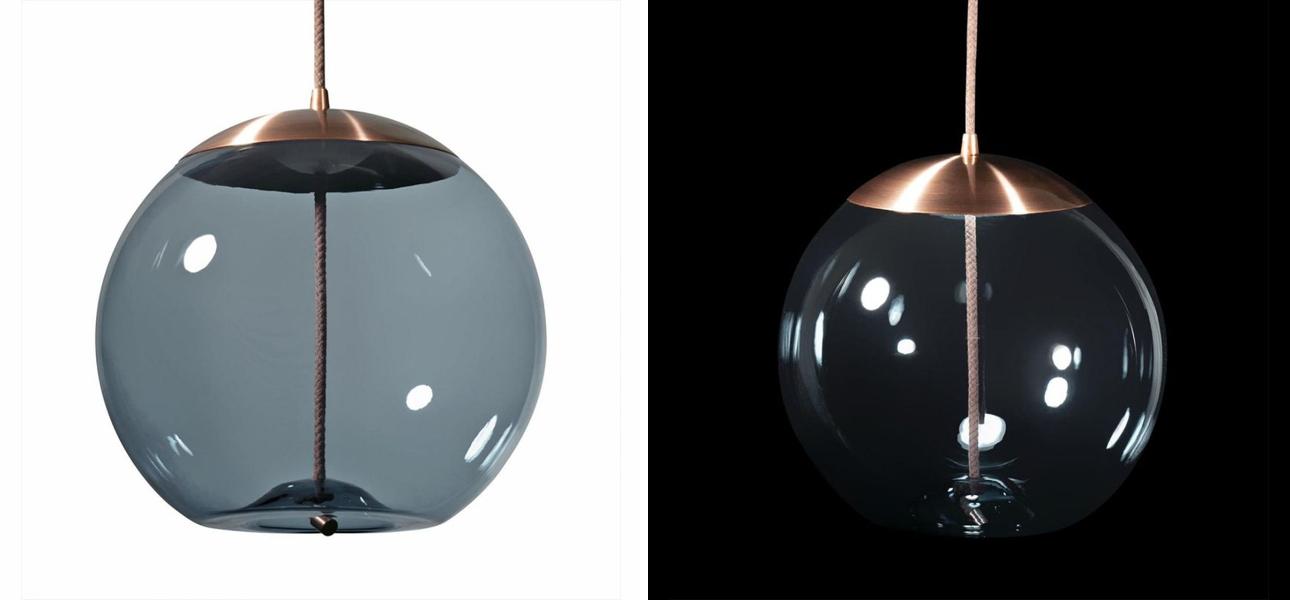 Подвесной светильник Brokis KNOTl PC1035 Голубое стекло - фото №1