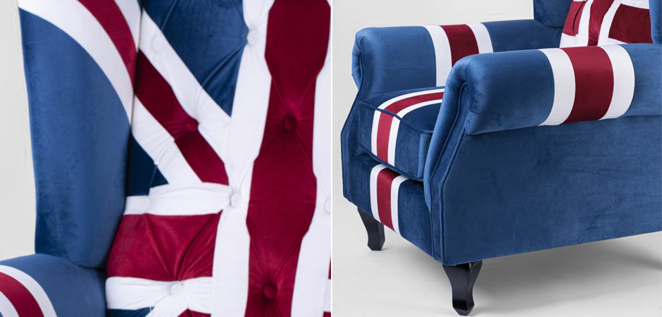 Кресло Armchair Union Jack velvet Кресло Armchair Union Jack velvet - Loft-Concept в Самаре