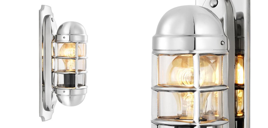 Бра Eichholtz Wall Lamp Le Caprice Nickel - Loft-Concept в Самаре