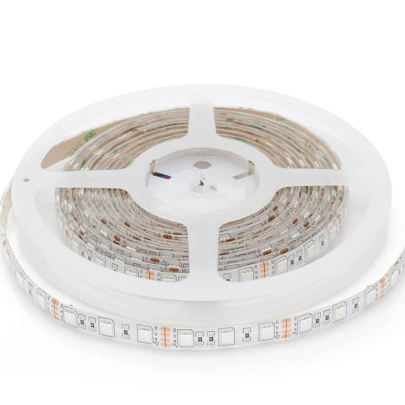 Светодиодная влагозащищенная лента 14,4W/m 60Led/m 5050SMD разноцветная 1M Белый в Самаре | Loft Concept 