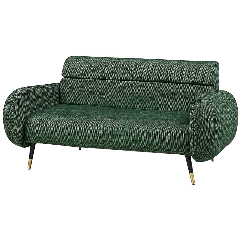 Диван Hebert Sofa Green M Зеленый Зеленый Черный Латунь в Самаре | Loft Concept 