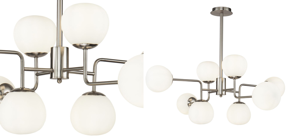 Люстра Tiepolo Ball Chandelier Nickel 8 Люстра Tiepolo Ball Chandelier Nickel 8 - Loft-Concept в Самаре