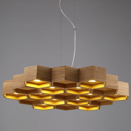 Люстра Honeycomb 12 Loft Wooden Ecolight  в Самаре | Loft Concept 