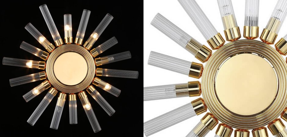 БРА Art Deco Sun Light Ceiling БРА Art Deco Sun Light Ceiling - Loft-Concept в Самаре