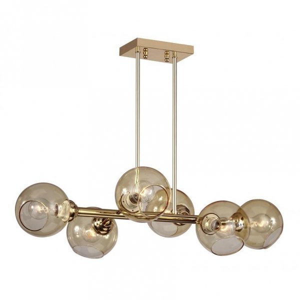 Люстра Glass Bubble Chandelier Brass Латунь в Самаре | Loft Concept 