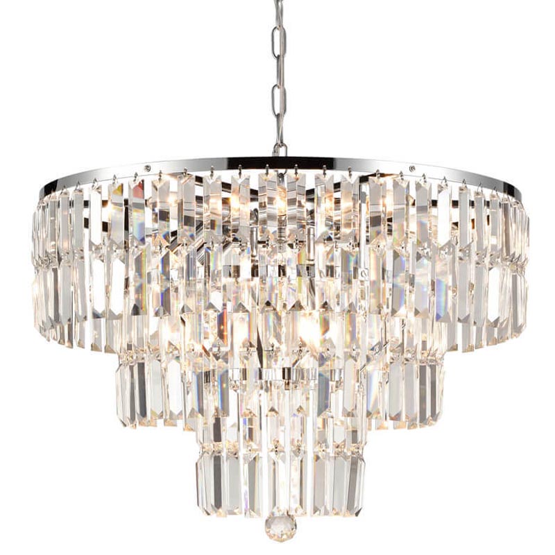 Люстра 1920s Odeon Chandelier chrome 60 Прозрачный (Transparent) Хром в Самаре | Loft Concept 