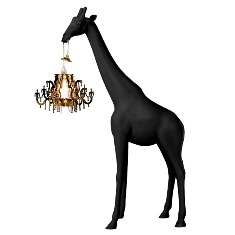 Настольная лампа черный жираф Black Giraffe Table Lamp Черный в Самаре | Loft Concept 